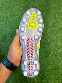Mizuno Neo 3 White And Silver FG With Lace  - 6.5