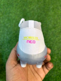 Mizuno Neo 3 White And Silver FG With Lace  - 6.5