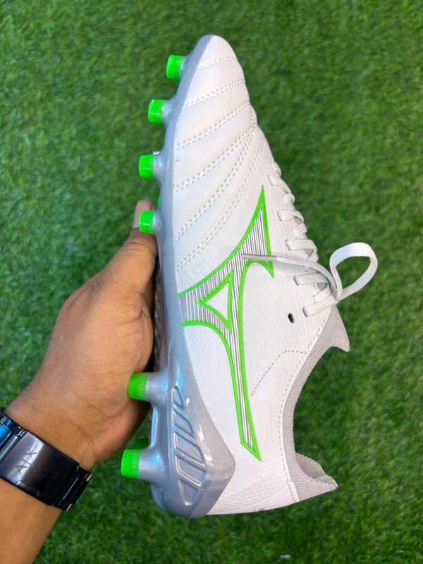 Mizuno Neo 3 White And Green FG With Lace  - 7.5