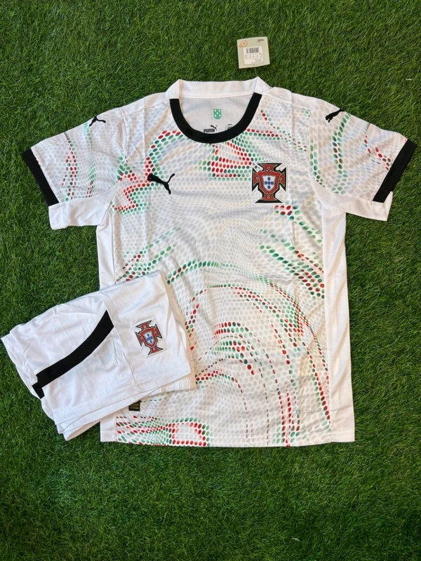 Portugal 2025 Away Half Sleeve Fan Edition With Short  - L