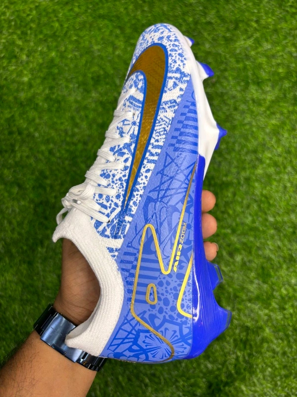 Mercurial Vapor 16 White Blue With Lace FG  - 8.5