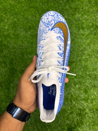 Mercurial Vapor 16 White Blue With Lace FG  - 8.5