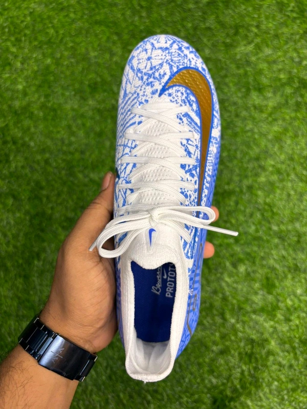 Mercurial Vapor 16 White Blue With Lace FG  - 8.5