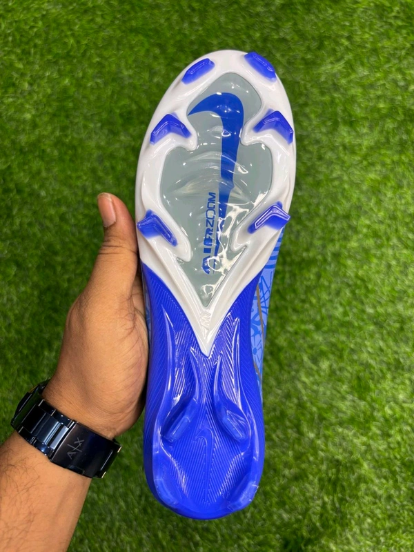 Mercurial Vapor 16 White Blue With Lace FG  - 8.5