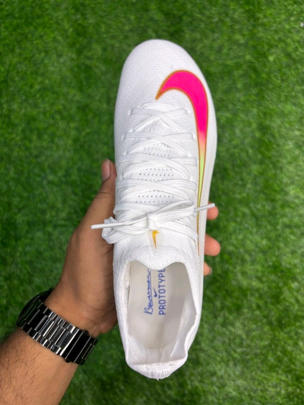 Mercurial Vapor 16 Elite White Pink Low-top With Lace FG - 6