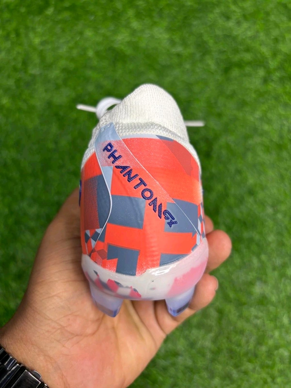 PhantomGX Luna White & Orange Low-top FG With Lace  - 6