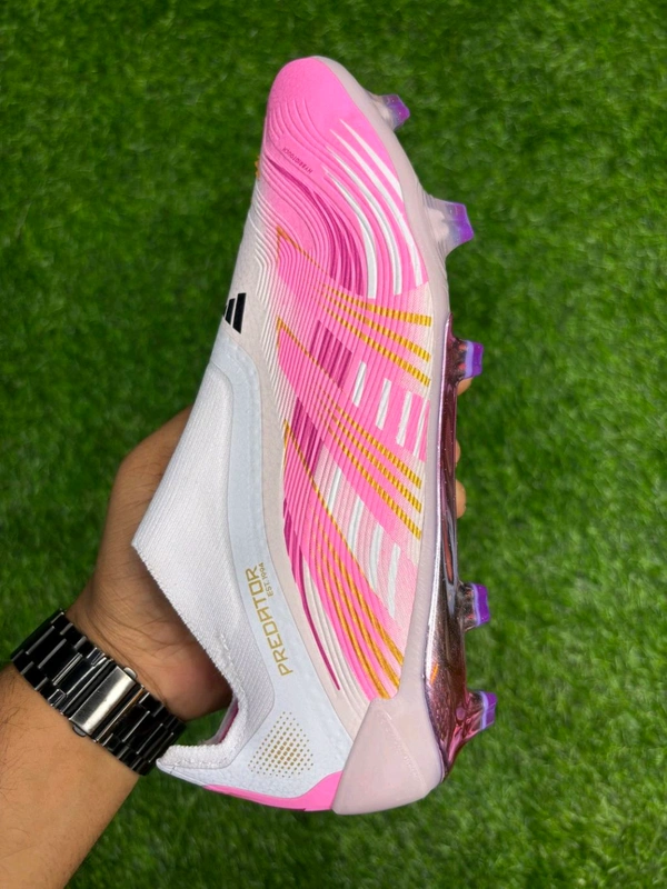 Predator Elite White & Pink Colour Without Lace  - 6.5
