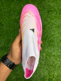 Predator Elite White & Pink Colour Without Lace  - 6.5