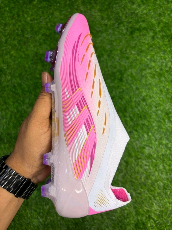 Predator Elite White & Pink Colour Without Lace  - 6.5