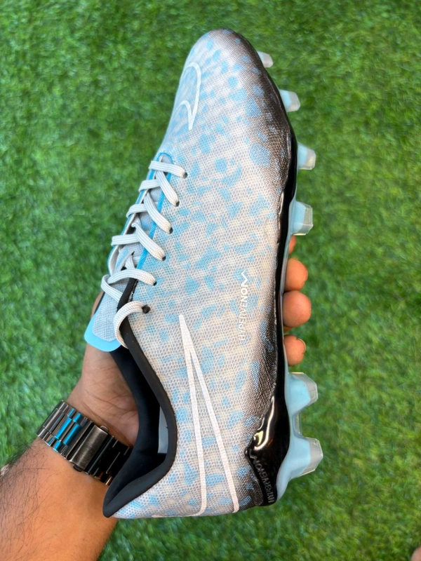 Hypervenom Phantom 3 Blue & Grey Low-top FG With Lace  - 6