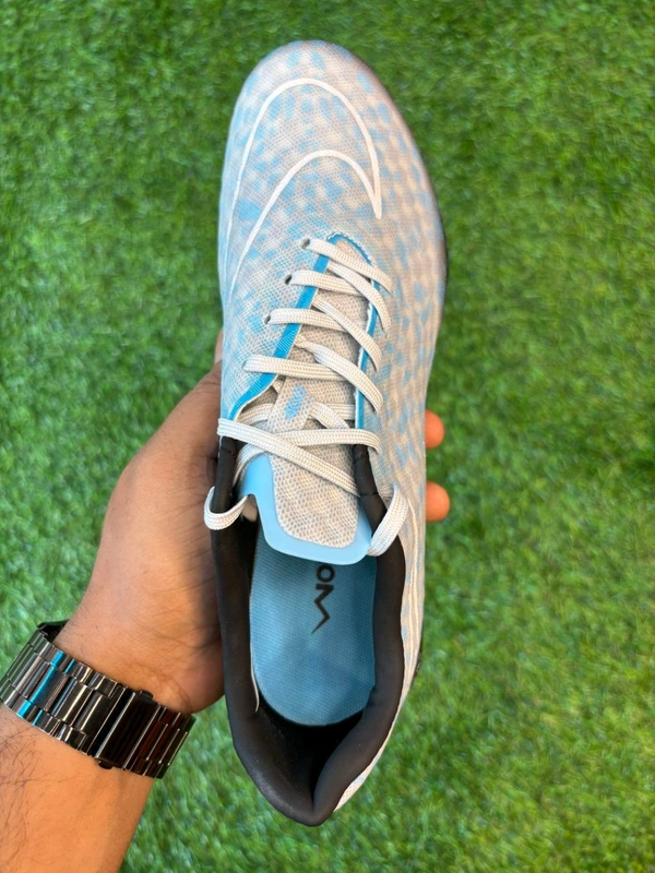 Hypervenom Phantom 3 Blue & Grey Low-top FG With Lace  - 7.5
