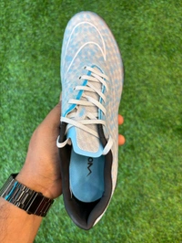 Hypervenom Phantom 3 Blue & Grey Low-top FG With Lace  - 8.5