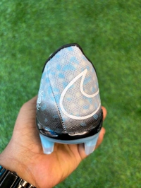 Hypervenom Phantom 3 Blue & Grey Low-top FG With Lace  - 8.5