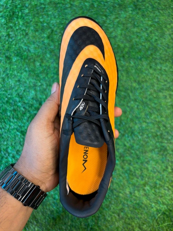 Hypervenom Phantom 3 Orange & Black Low-top FG With Lace  - 5.5