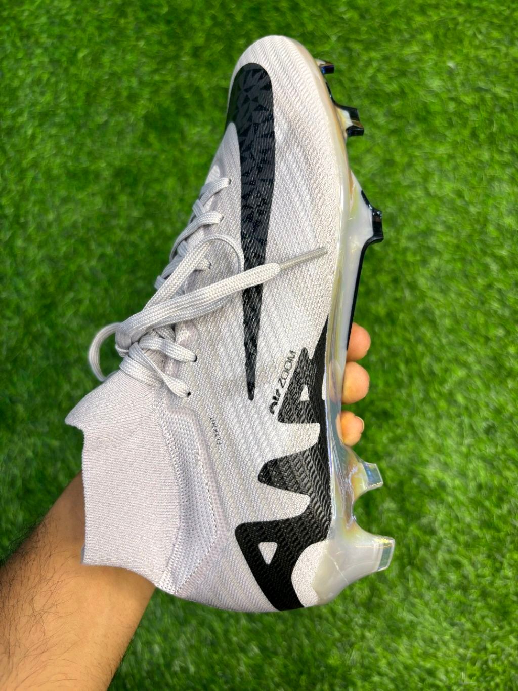 Mercurial Vapor 15 Elite Grey High-top FG With Lace