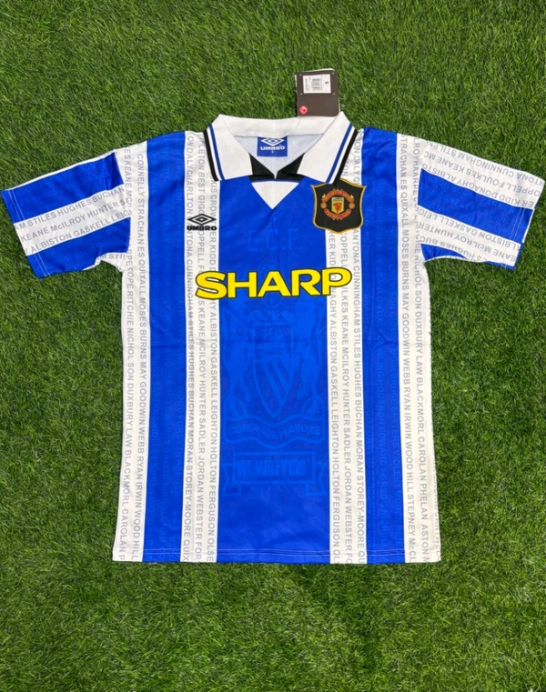 Retro Manchester United 1994/96 3rd Kit Half Sleeve  - L
