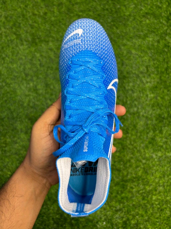 Mercurial Vapor 13 Blue High-top FG With Lace  - 7.5