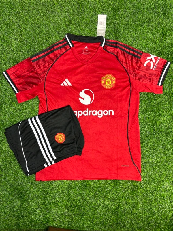 Manchester United 25/26 Home Kit Fan Edition With Short  - M