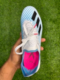 X 19 White Blue Colour FG Low-top With Lace  - 7.5