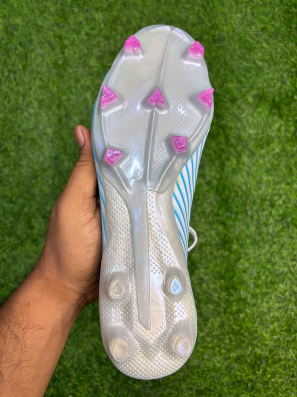 X 19 White Blue Colour FG Low-top With Lace  - 7.5