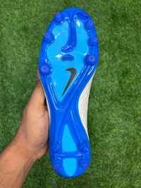 Hypervenom Phantom White Blue FG Low-top With Lace  - 5.5