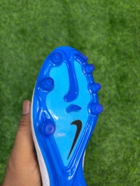 Hypervenom Phantom White Blue FG Low-top With Lace  - 6