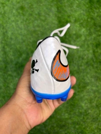 Hypervenom Phantom White Blue FG Low-top With Lace  - 6