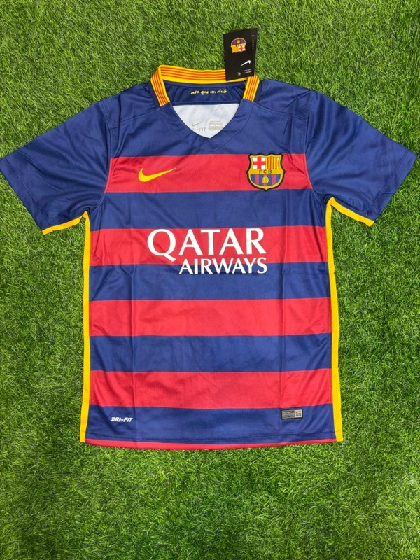 Retro FC Barcelona 15/16 Home Kit Halt Sleeve  - L