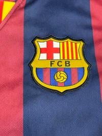 Retro FC Barcelona 2014/15 Home Kit Full Sleeve  - S