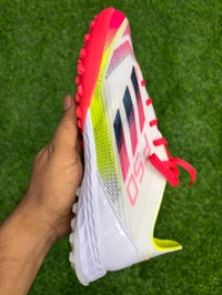 F50 White Orange Mix Colour AG/Turf With Lace  - 6.5