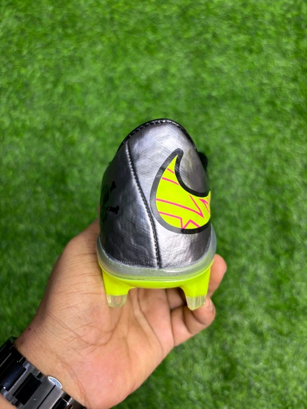 Hypervenom Phantom 3 Grey Colour Low-top FG With Lace  - 6
