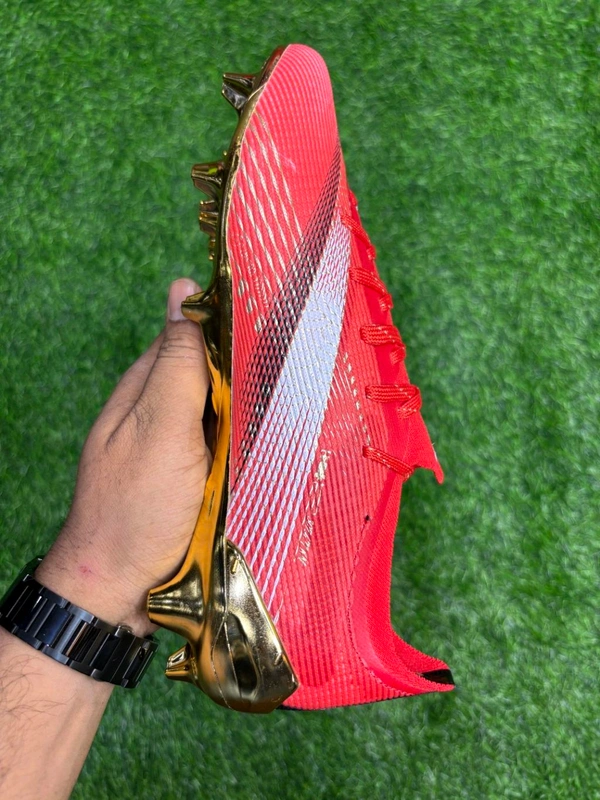Ultra Ultimate Red & Gold Low-Top FG With Lace - 9