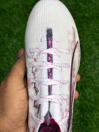 Ultra Ultimate White & Pink Low-Top FG With Lace - 6.5