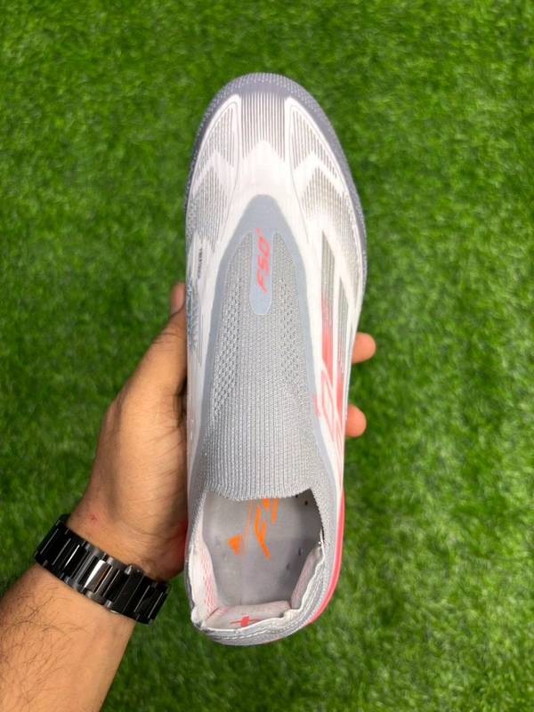 F50+ Grey & Orange FG Low-top Without Lace - 7.5