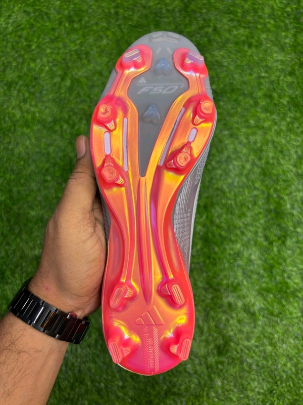 F50+ Grey & Orange FG Low-top Without Lace - 7.5