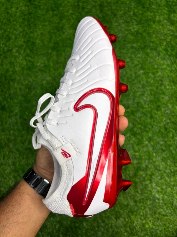 Tiempo Legend 10 Elite White Red Low-top FG With Lace  - 6