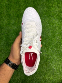 Tiempo Legend 10 Elite White Red Low-top FG With Lace  - 6