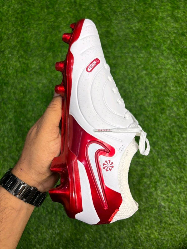 Tiempo Legend 10 Elite White Red Low-top FG With Lace  - 6