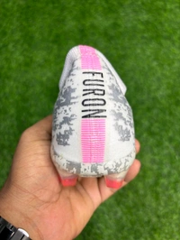 NB Furon V6 Pro White Pink Colour Low-top FG With Lace - 9.5