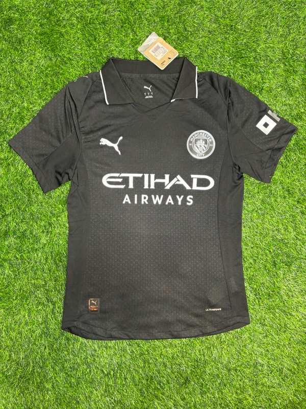 Manchester City 25/26 3rd Kit Black Player Edition Half Sleeve  - XL