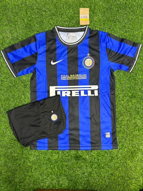 Retro Inter Milan 2009/10 Home Kit Fan Edition With Short  - XL