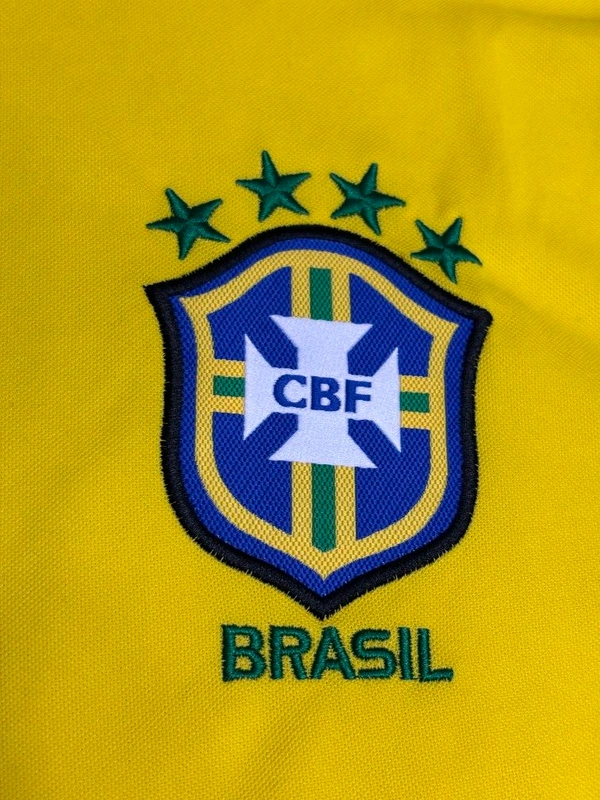 Retro Brazil 1998 World Cup Jersey Half Sleeve  - M