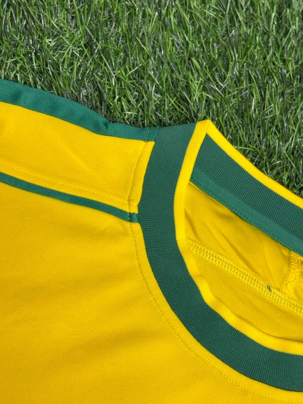 Retro Brazil 1998 World Cup Jersey Half Sleeve  - M