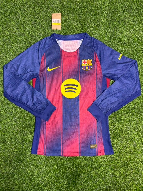 FC Barcelona 25/26 Home Kit Player Edition Full Sleeve  - L