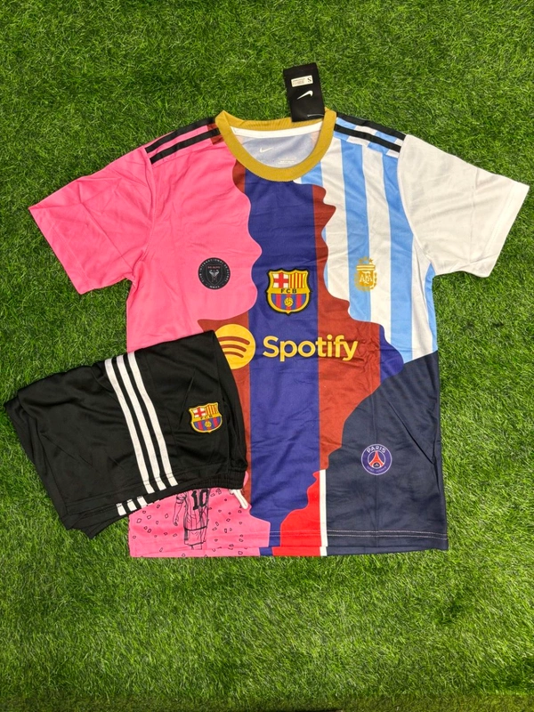 Messi Tribute Combo Jersey Fan Edition With Short  - S