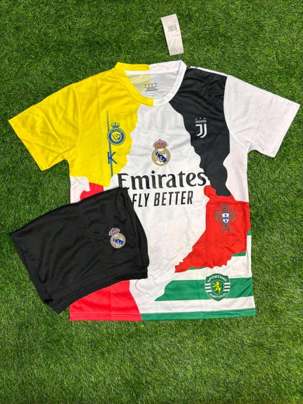Cristiano Ronaldo Tribute Combo Jersey Fan Edition With Short  - L
