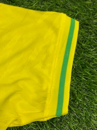 Brazil Home Yellow Colour Polo Jersey Player Edition  - S