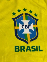 Brazil Home Yellow Colour Polo Jersey Player Edition  - L