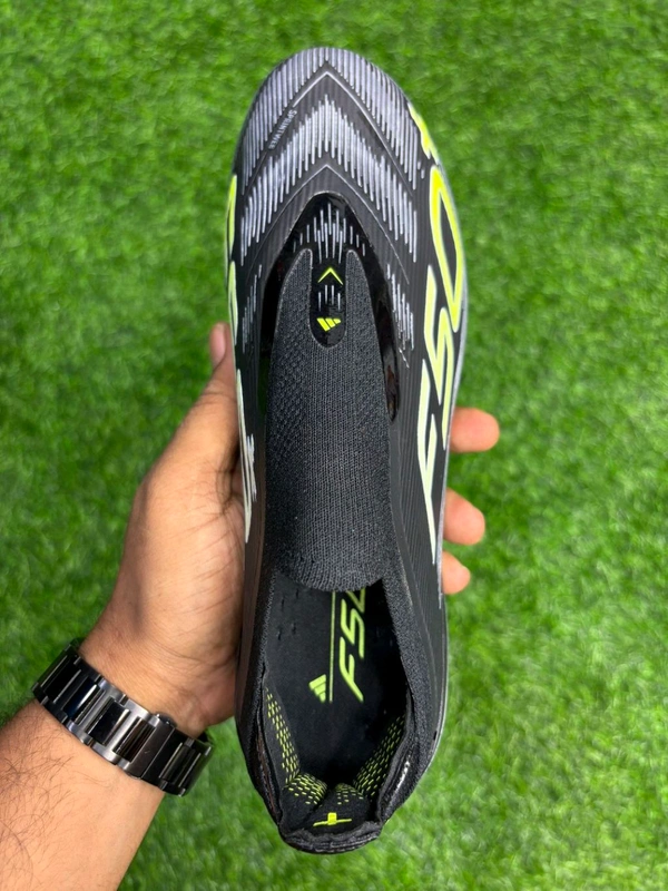 F50 Plus Black Colour Low-top FG Without Lace  - 8