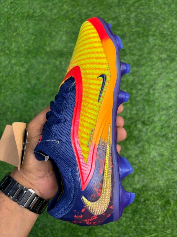 Phantom 6 Luna III Elite Yellow Blue Low-top FG With Lace - 8.5